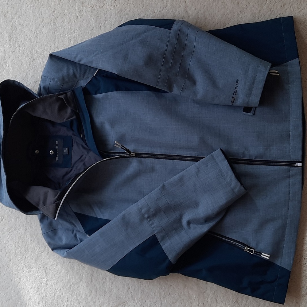 Free Country Womens Two-Tone Green Jacket